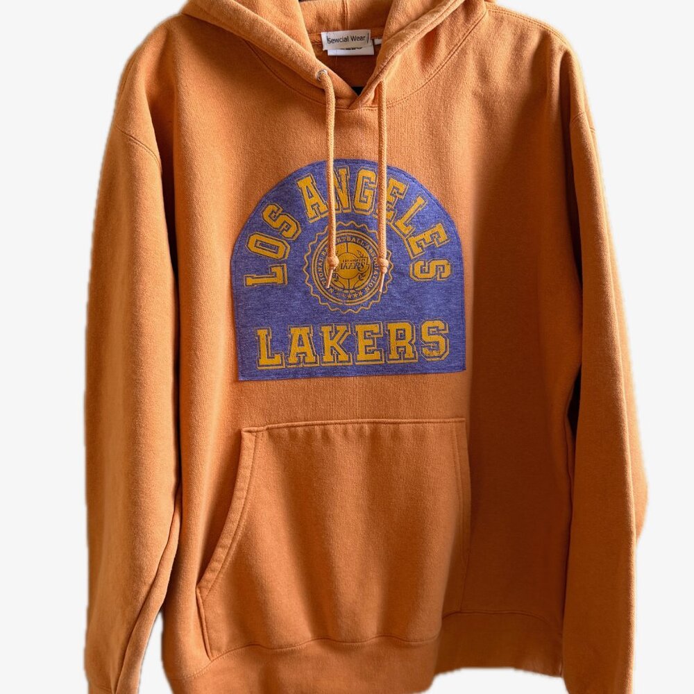 Obey Gold and Purple Los Angeles Lakers Hoodie Upcycled